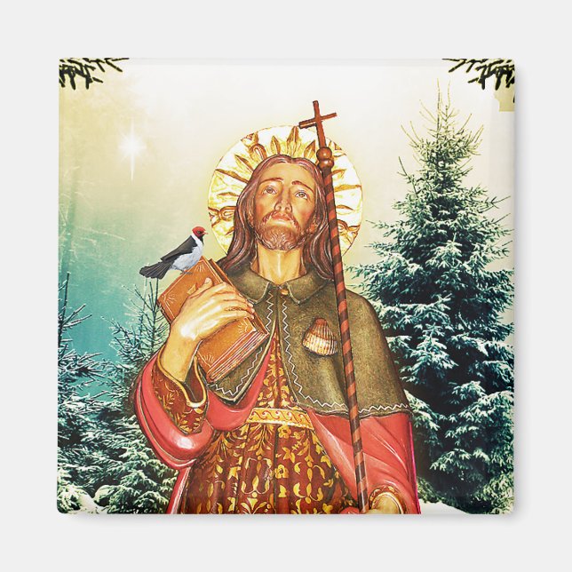 Saint Rocco - San Rocco - Saint Roch Magnet religi (Devant)