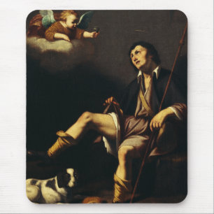 Saint Roch und Angel von Typ François Mousepad