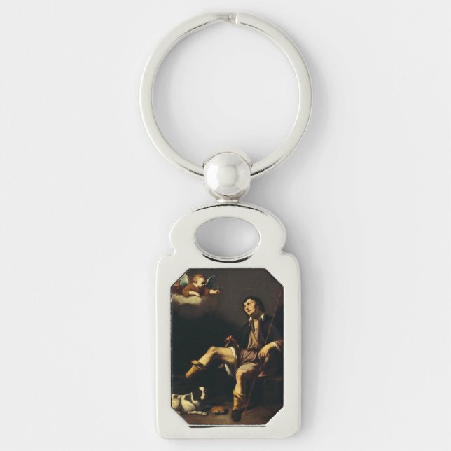 Saint Roch und Angel von Typ François Schlüsselanhänger (Vorderseite)