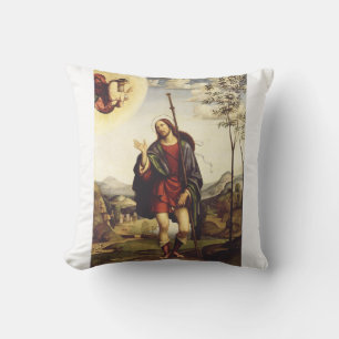 Saint Roch von Francesco Francia Kissen