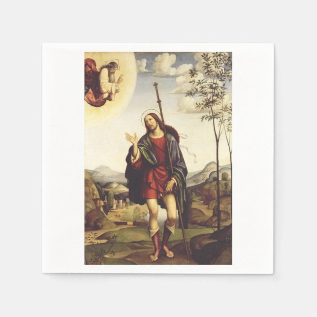 Saint Roch von Francesco Francia Serviette (Vorderseite)