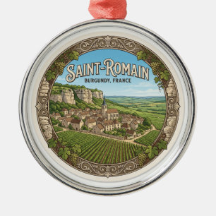 Saint-Romain Frankreich Reise Souvenir Ornament Aus Metall
