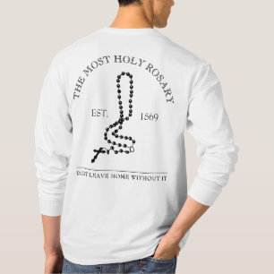 Saint Rosaire perles Croix catholique T-shirt