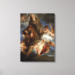 Saint Rosalie Interceding für die von der Pest he Leinwanddruck