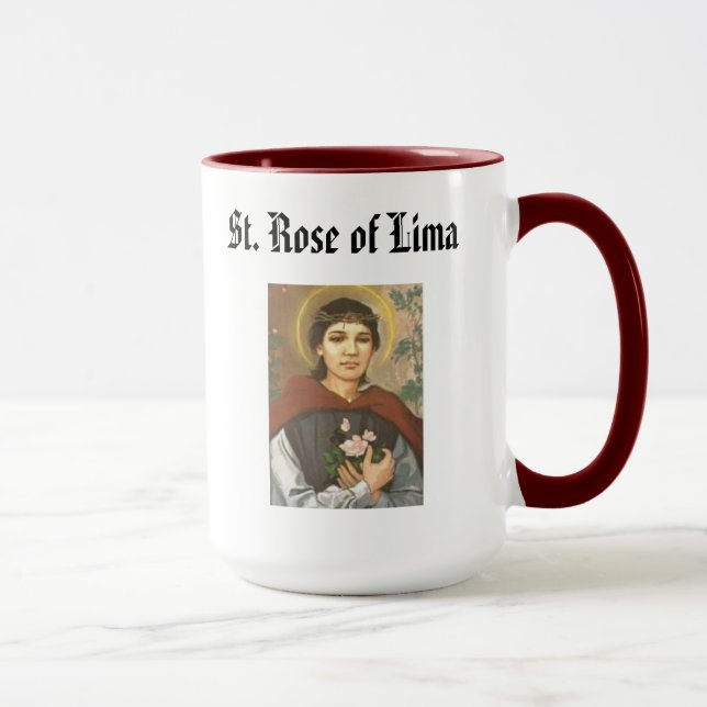 SAINT ROSE* de la tasse de Lima Santa Rosa De Lima (Droite)