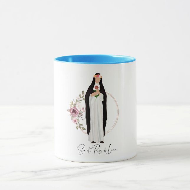 Saint Rose Lima, katholische Saint-Coffee Tasse (Zentrum)