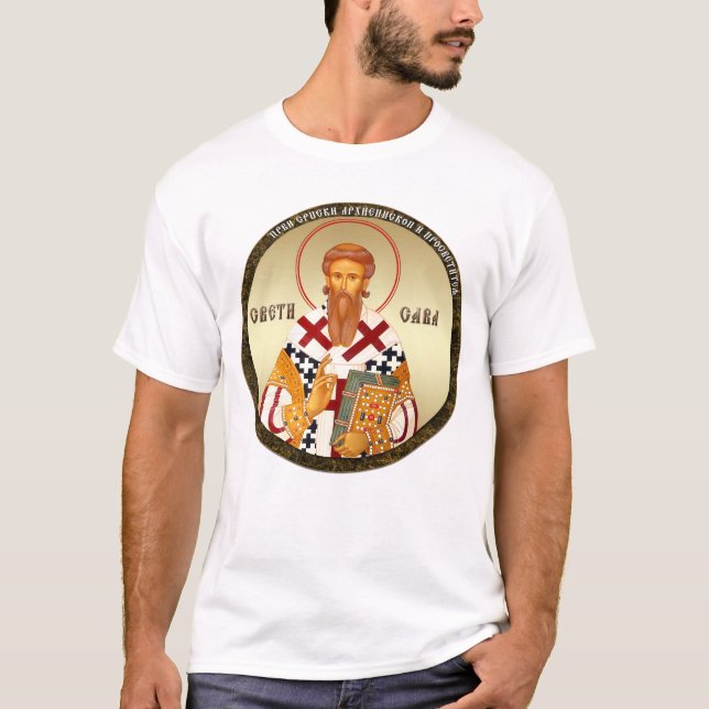 Saint Sava, Serbia, Serbian Orthodox, srb 3 T-Shirt (Vorderseite)
