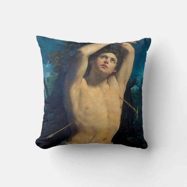 Saint Sebastian (St. Sebastian), Guido Reni Kissen (Vorderseite)