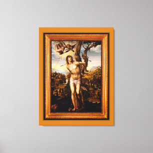 SAINT SEBASTIAN Stretched Canvas Print Leinwanddruck