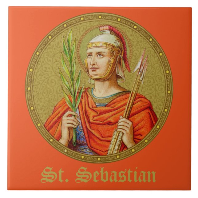 Saint-Sébastien (SNV 24) (Image ronde) Carreau 1 (Devant)