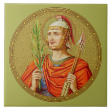 Saint-Sébastien (SNV 24) (Image ronde) Carreau 2