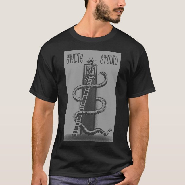 Saint Simeon the Stylite mit Logo T-Shirt (Vorderseite)