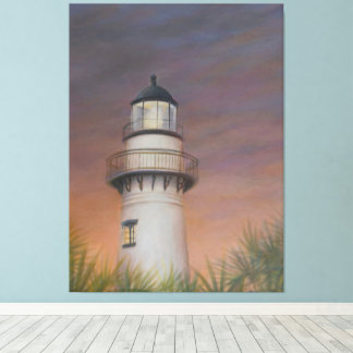 Saint Simons Island Leuchtturm - Canvas Print Leinwanddruck