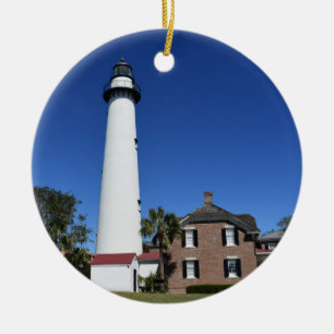 Saint Simons Island Picture erstellt Keramik Ornament