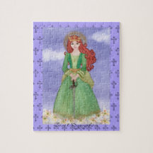 Saint St. Dymphna Jigsaw Puzzle Geschenk