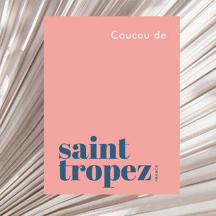 Saint St. Tropez Frankreich moderner Urlaub Postkarte