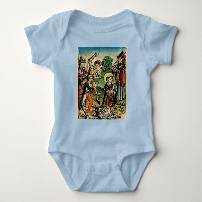 Saint Stephen Protomartyr First Martyr Baby Strampler (Vorderseite)