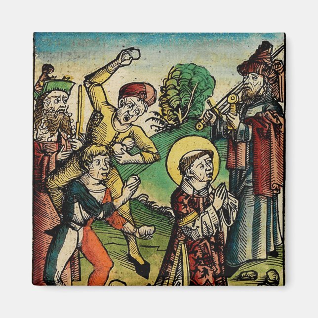 Saint Stephen Protomartyr First Martyr Magnet (Vorne)