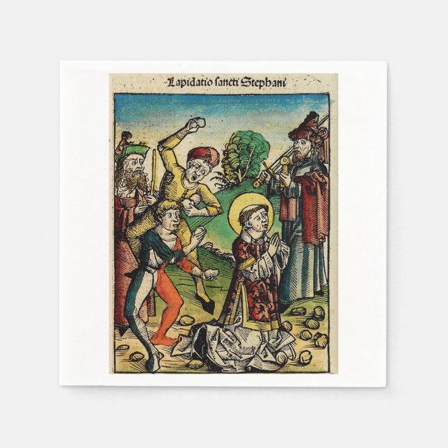 Saint Stephen Protomartyr First Martyr Serviette (Vorderseite)