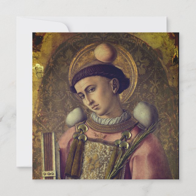 Saint Stephen (von Carlo Crivelli, 1476) (Vorderseite)