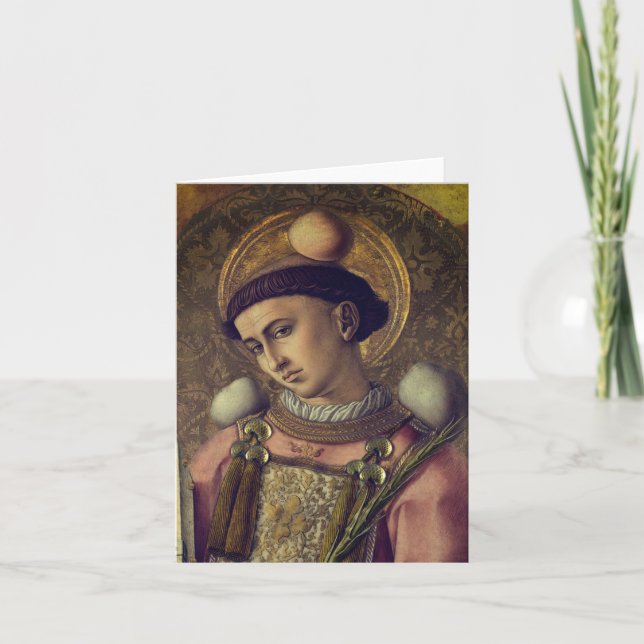 Saint Stephen (von Carlo Crivelli, 1476) (Vorderseite)