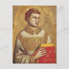 Saint Stephen von Giotto Postkarte