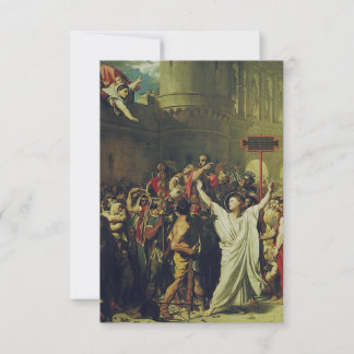 Saint Symphorian of Autun Wall of Faith Holy Card Dankeskarte