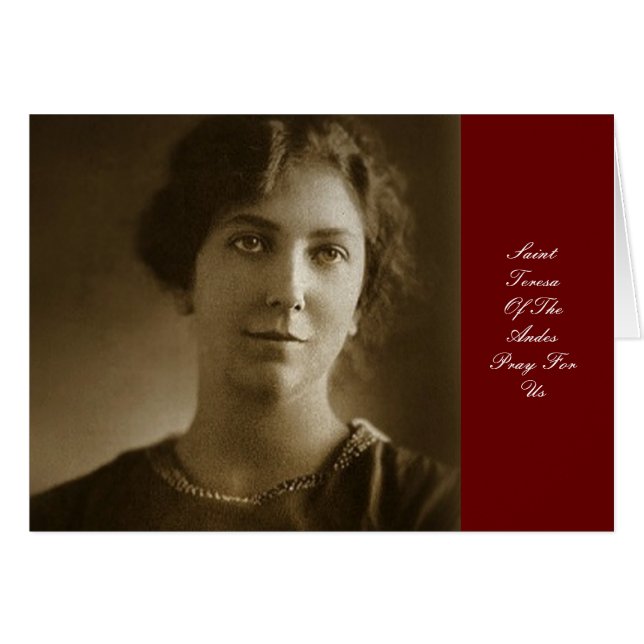 SAINT TERESA DER ANDES PRAY FÜR UNS (Vorderseite (Horizontal))