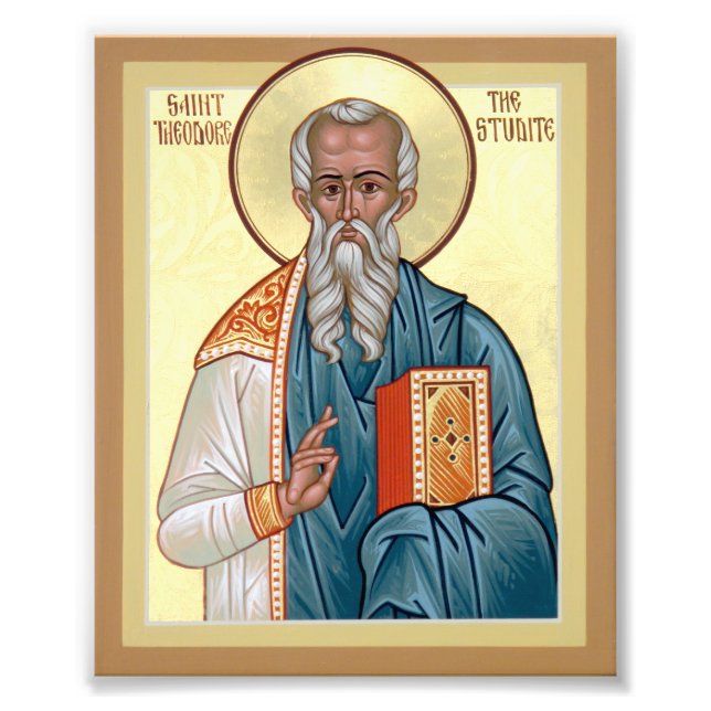 Saint Theodore - Das Studio Icon Printing Fotodruck (Vorne)