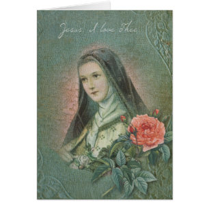 Saint-Thérèse Enfant Jésus Rose Prière religieuse