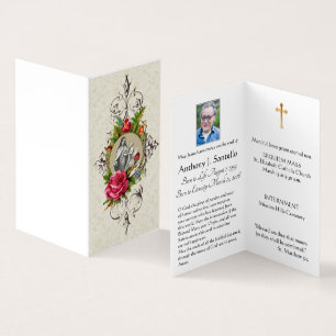 Saint Therese Funeral Prayer Memorial Carte Sainte
