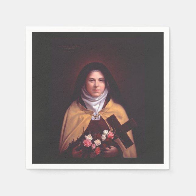Saint Therese of Lisieux Serviette (Vorderseite)
