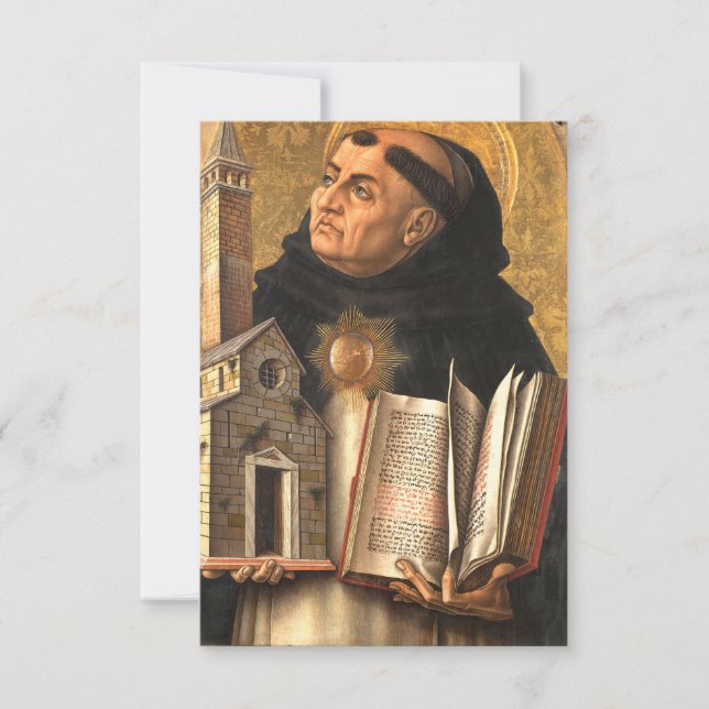 Saint Thomas Aquinas Dankeskarte (Vorderseite)