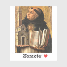 Saint Thomas Aquinas Doctor of Truth Aufkleber