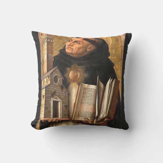 Saint Thomas Aquinas Doctor of Truth Kissen (Vorderseite)