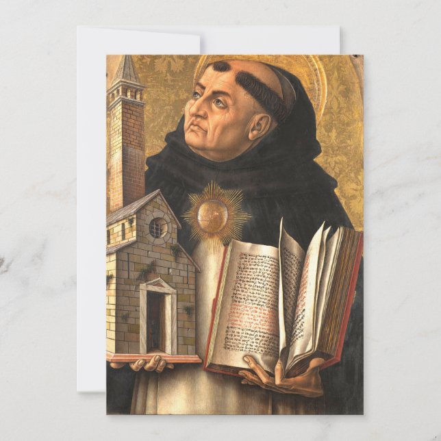 Saint Thomas Aquinas Einladung (Vorderseite)