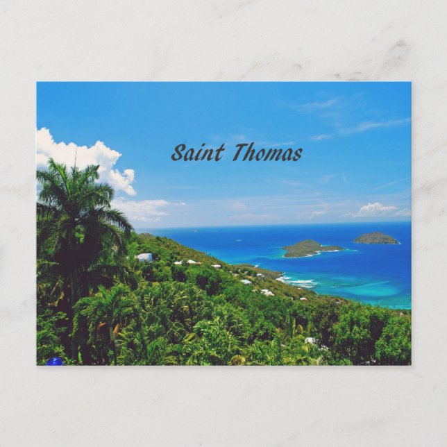 Saint Thomas U.S.V.I. Postkarte (Vorderseite)