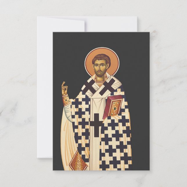 Saint Timothy der erste Christliche Bischof von Ep Dankeskarte (Vorderseite)
