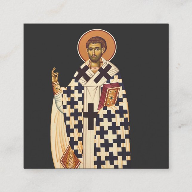 Saint Timothy der erste Christliche Bischof von Ep Quadratische Visitenkarte (Vorderseite)