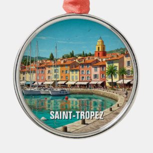 Saint-Tropez Frankreich Reise Ornament Aus Metall