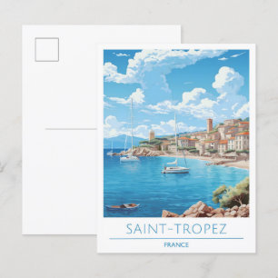 Saint Tropez Frankreich Reise Postkarte