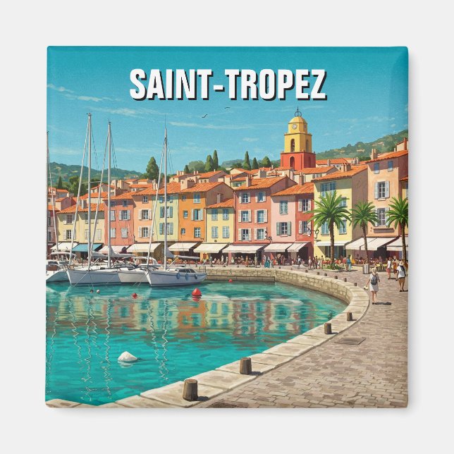 Saint-Tropez Frankreich Reisen Magnet (Vorne)