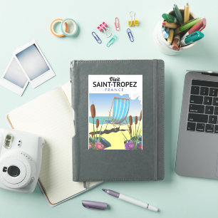 Saint-Tropez Frankreich Reiseplakat Aufkleber