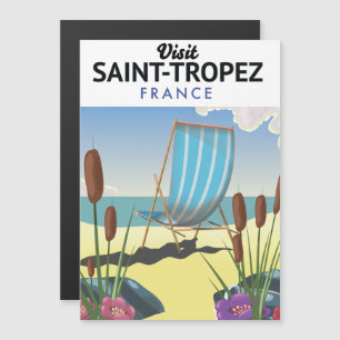 Saint-Tropez Frankreich Reiseplakat  Magnetkarte