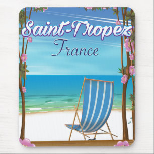 Saint-Tropez Frankreich Reiseplakat Mousepad