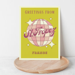 Saint Tropez Frankreich Retro Vintage Postkarte