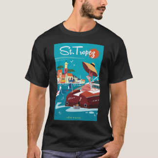 Saint Tropez Poster T-Shirt