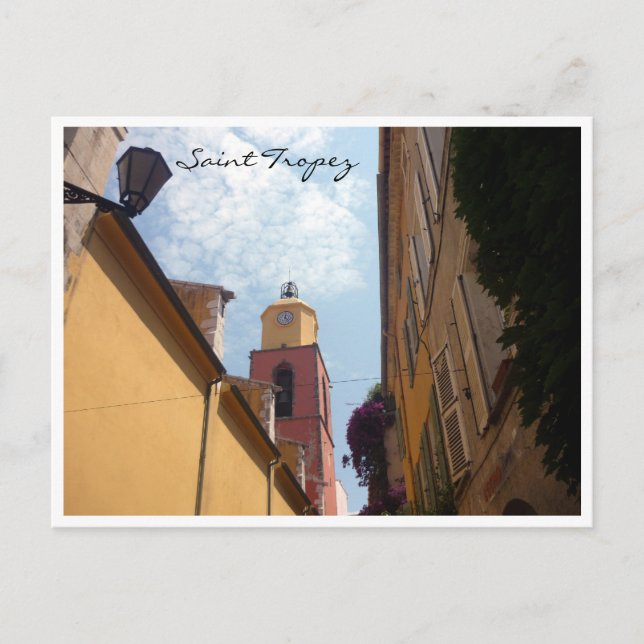 Saint-Tropez Turm Postkarte (Vorderseite)