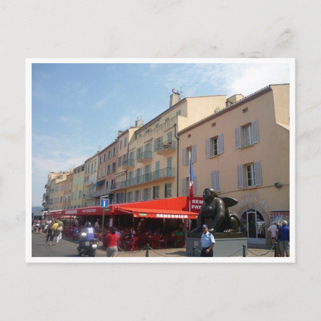 Saint Tropez Ufer Postkarte (Vorderseite)
