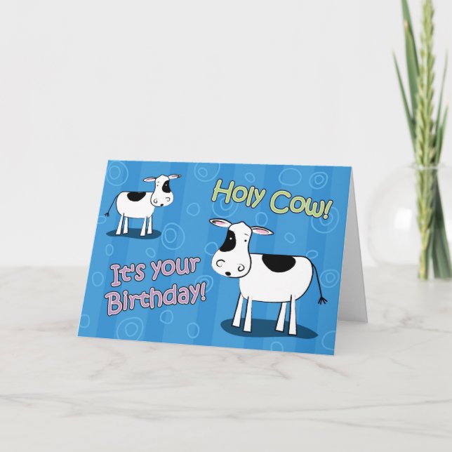 Saint Vache C'est votre carte de voeux d'anniversa (Devant)